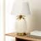 Hello Honey® 22" White & Gold Tropical Table Lamp with Pineapple Detail